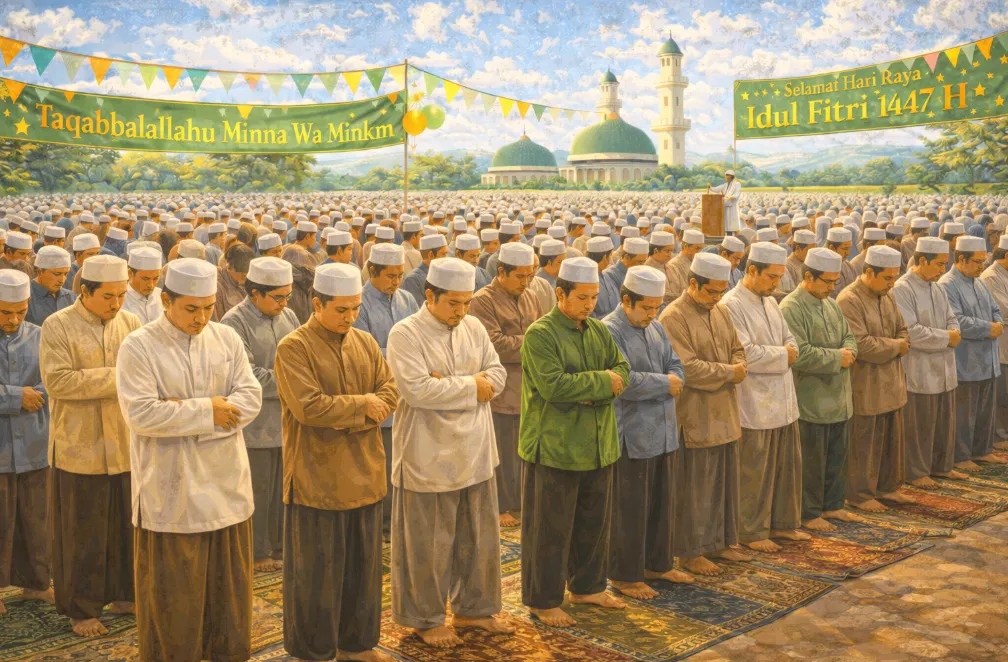Pelaksanaan Sholat Idul Fitri 1447 H